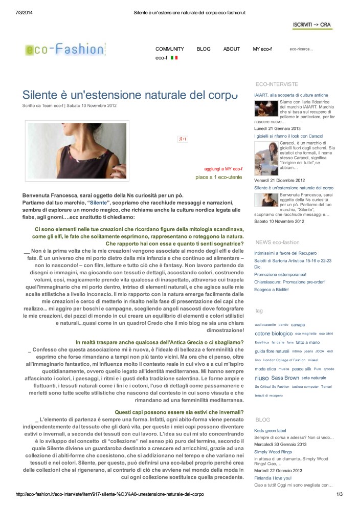 Silente _ slow fashion _ intervista a Francesca Iaconisi 1.jpg