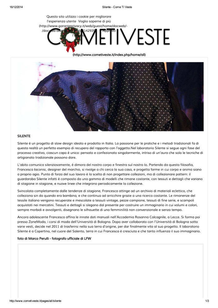 Silente - Come Ti Veste